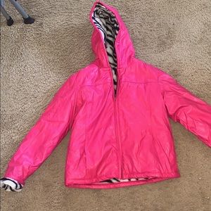Pink leather jacket!!